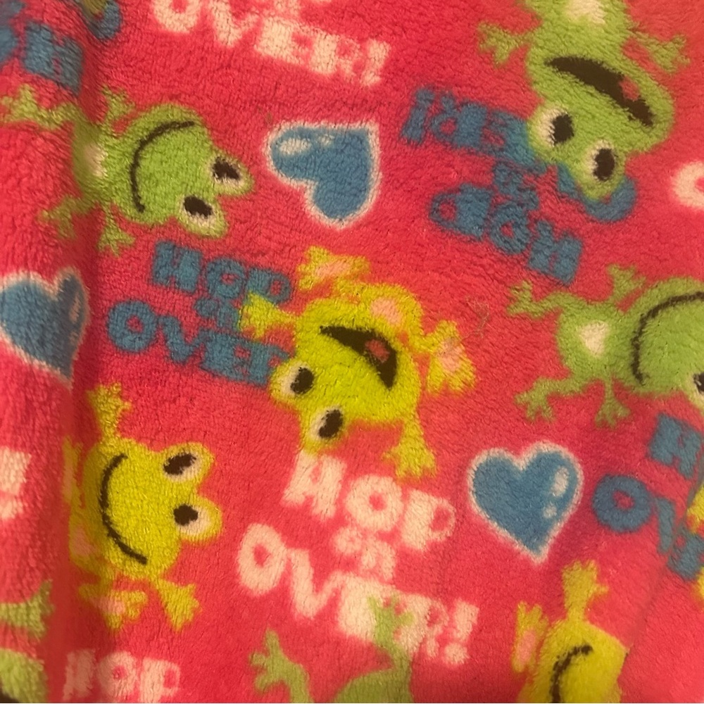 Sweet Colorful Frog Print Robe - Picture 3 of 4